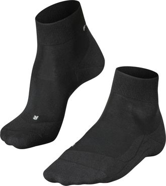 Falke Laufsocken FALKE RU4 Light Performance Short, Damen, Gr. 37-38, schwarz melange, Materialmix, normal, Socken Laufsocken, leichte Laufsocke mit mittler