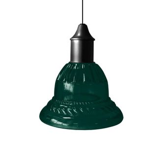 Tosel Suspensi&oacute;n vidrio negro D16,5 cm