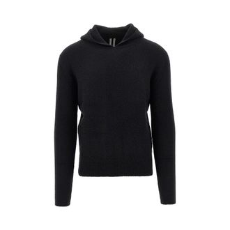 Rick Owens Knitted hooded sweater Man L
