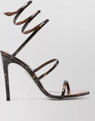 Rene Caovilla leather wrap-around sandals