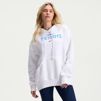 Nike Houston Texans Rivalries Collection Phoenix Nike Womens NFL Oversized Pullover Hoodie in White | 01N510A9H-Y3H