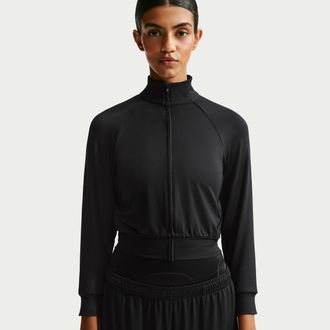 Nike Womens SKIMS Airy Track Jacket in Black | IV6700-054