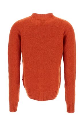 Drumohr Mock Neck Wool Sweater with Raglan Sleeves