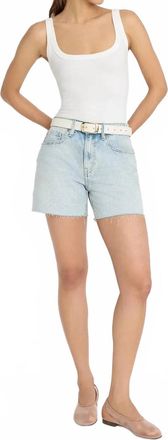 Good American Everyday Mid Rise Short In Indigo