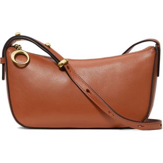 Kate Spade New York halo fine grain leather crossbody bag in Southwest Desert at Nordstrom