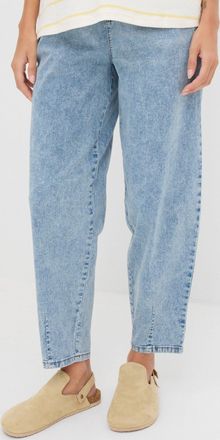 Bonprix Loose-fit-Jeans BONPRIX, Damen, Gr. 46, N-Gr, hellblau denim washed (l&auml;nge: regul&auml;r), Denim/Jeans, Obermaterial: 98% Baumwolle, 2% Elasthan, loose fit