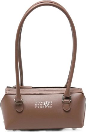 Maison Margiela Mini Bauletto Schoudertas - Dames - Handtassen - Bruin - ONE Size - Leer - Tassen