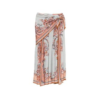 Zimmermann Aster Scarf Midi Skirt - female - Zimmermann - Midi Skirts - Multicolor - M - Skirts