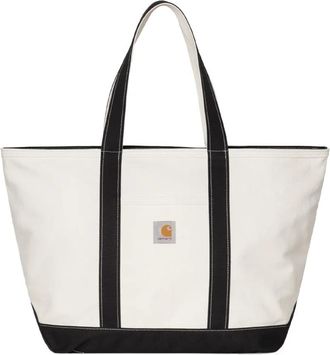 Carhartt Work in Progress Canvas Strandtas - Dames - Shoppers - Wit - ONE Size - Katoen - Tassen