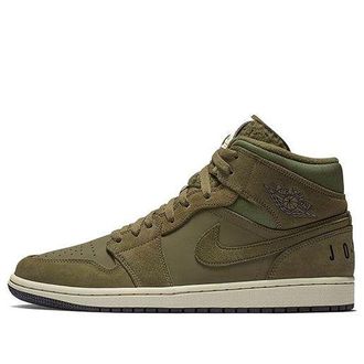 Nike Jordan Air Jordan 1 Retro Mid Olive Canvas BQ6579-300