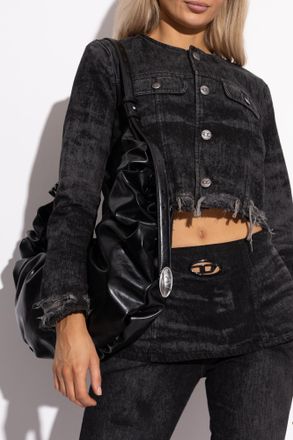 Diesel Shoulder Bag GRAB-D 2.0 GRAB-D HOBO, Womens, Black