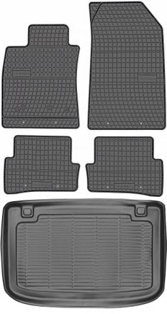 OEM Juego De Alfombrillas De Goma Para Coche Y Maletero Para Renault Clio Iv Hatchback (2012-2019)