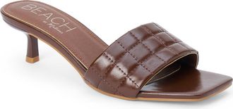 Matisse Footwear Rosana Kitten Heel Slide Sandal in Brown at Nordstrom, Size 10