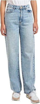 A|X Armani Exchange Relaxed Fit Jeans in Lyocell Denim - Dames - Regular Fit Jeans - Blauw - W27 - Denim - Jeans