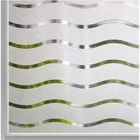 OEM L&aacute;mina Para Ventanas De F&aacute;cil Reparaci&oacute;n, 45 X 300 Cm, Esmerilada, Para Privacidad, Protecci&oacute;n Solar Y Contra El Calor, Adherencia Est&aacute;tica, A Rayas