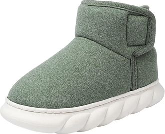 Generic Women Easy Fasten Snow Boots Winter Warm Fur Lined Comfort Short Booties Thick Plush Suede Shoes Outdoor Casual Non-Slip Walking Shoes with Memory Foa