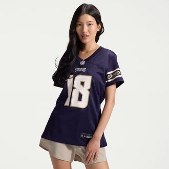 Nike Justin Jefferson Minnesota Vikings Rivalries Collection Nike Womens NFL Game Jersey in Purple | 67NW0JFK9MF-NLK
