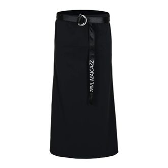 Maicazz Dames, Rokken, Zwart, Maat: S Leer