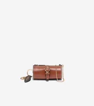 Cole Haan Womens Alexandria Micro Crossbody Bag - Brown