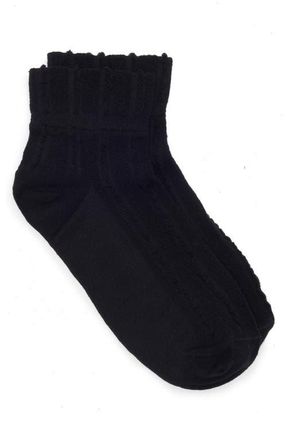 Casa Clara Love Dylan Crew Socks in Black at Nordstrom