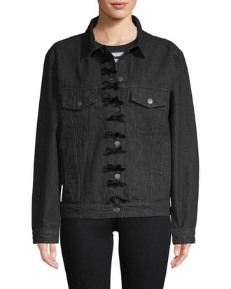 Manoush Black Denim Jacket Size L