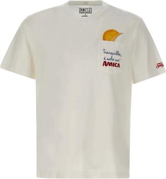 MC2 Saint Barth Connor T-shirt - Heren - Tops - Wit - Maat: S Katoen