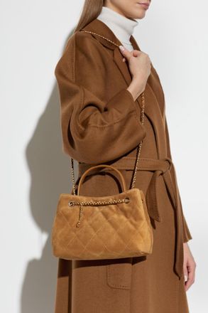 Tory Burch Fleming Small Handbag, Womens, Brown