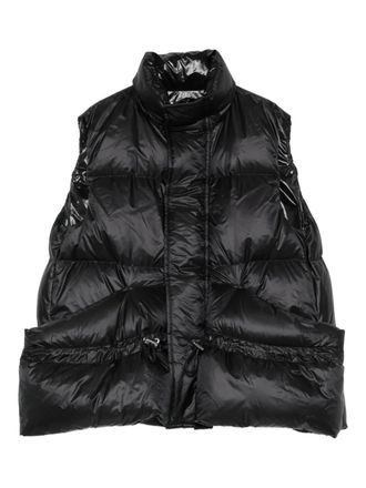 sacai quilted sleeveless vest - Black