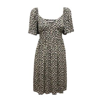 Emma & Gaia Dames, Jurken, Zwart, Maat: XS
