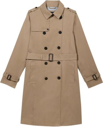 Brooks Brothers Trenchcoat - Dames - Trenchcoats - Beige - XS - Katoen - Jassen