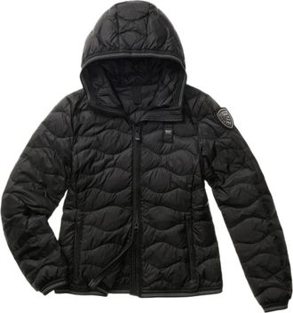 Blauer Wave Puffer Jacket - Dames - Winterjassen - Zwart - L - Nylon - Jassen