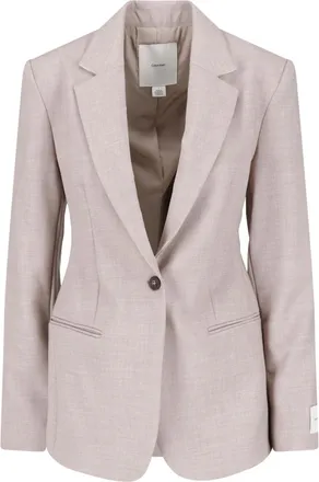 Calvin Klein Beige Single Breasted Classic Blazer