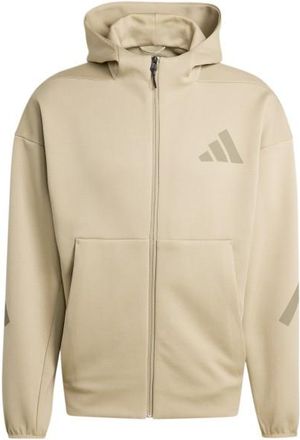 adidas Z.N.E. Full Zip Zip-Hoodie f&uuml;r Herren | beige