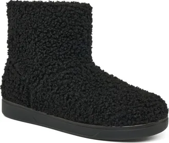J/Slides Honor Shearling Boot in Black at Nordstrom, Size 7