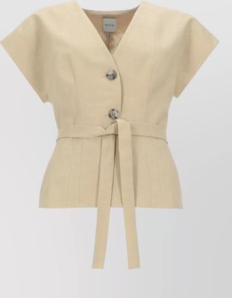 Paul Smith short sleeve v neck tailored jacket