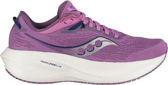 Saucony Triumph 21 Womens Running Shoes, Grape/Indigo - 5 UK