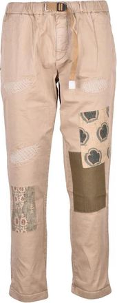 White Sand Stretch Trousers - Turquoise
