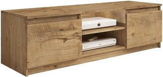 Mirjan24 Mobilier1 - Mueble Tv Sarasota 139, Casta&ntilde;a, N&uacute;mero De Puertas: 0, N&uacute;mero De Cajones: 0, 120x36x38cm, Led