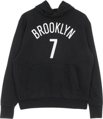 Nike Brooklyn Nets Hoodie - Heren - Sportshirts - Zwart - XL - Katoen - Fitness