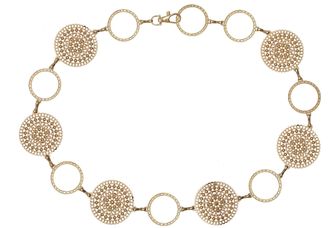 Lascana Ketteng&uuml;rtel LASCANA Schmuckg&uuml;rtel, Damen, Gr. L, gold (goldfarben), Metall, leicht gl&auml;nzend, metallic, G&uuml;rtel Ketteng&uuml;rtel, verstellbare Schliesse, T