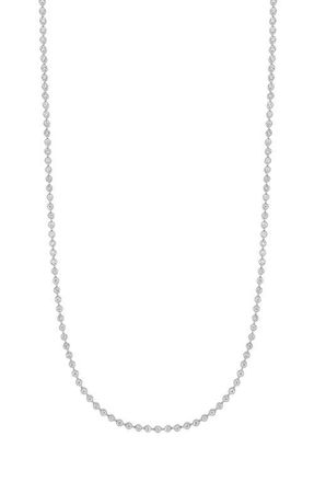 Bony Levy Monaco Diamond Tennis Necklace in 18K White Gold at Nordstrom, Size 17