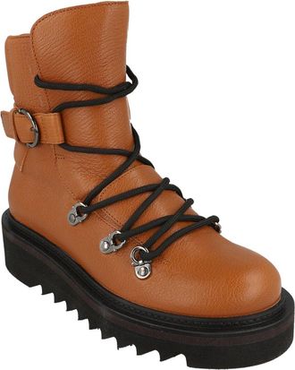 Ferragamo Elimo Lace-Up Leather Boot