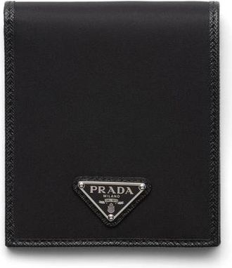 Prada Recycled-nylon Logo Plaque Wallet