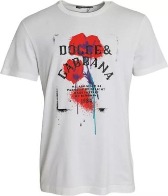 Dolce & Gabbana Hombre, Camisetas, Blanco, Talla: L