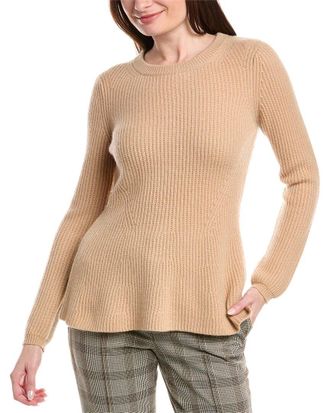 Elie Tahari Peplum Cashmere Sweater