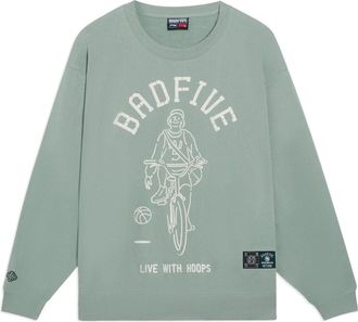 Li-Ning BadFive Live With Hoops Graphic Sweatshirt Green AWDSH15-1