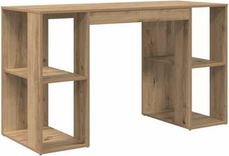 vidaXL Vidaxl - Escritorio con Almacenamiento Roble artisan 130 x 50.5 x 75 cm