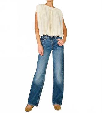 Line & Dot Vireo Boatneck Top In Ivory