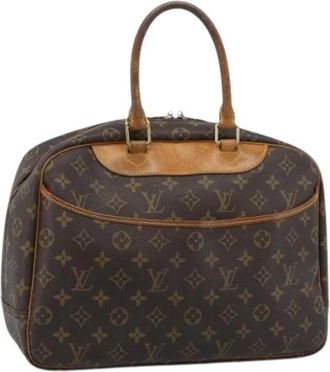 Louis Vuitton Pre-owned Monogram Canvas Hand Bag - Dames - Vintage Handtas - Bruin - ONE Size - Leer - Vintage