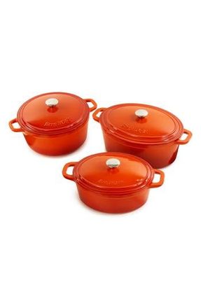 Berghoff Neo 6-Piece Cast Iron Dutch Oven Cookware Set in Orange at Nordstrom Rack